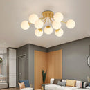 Axyaa Modern Black Glass Ball Ceiling LED Chandelier