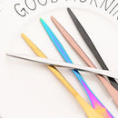 Axyaa Black Gold Butter Knife Set of 10 - Cheese Spreader Set