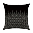 Axyaa Abstract Geometry Linen Pillowcase 45*45cm Square Home Sofa Decor Cover