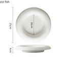 Axyaa Round Ceramic Pasta Ramen Bowls Set for Dining and Serving