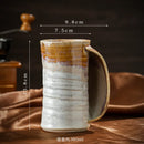 Axyaa Kiln Style Ceramic Coffee Cup Retro Large Capacity Mug Home Drinking Utensil