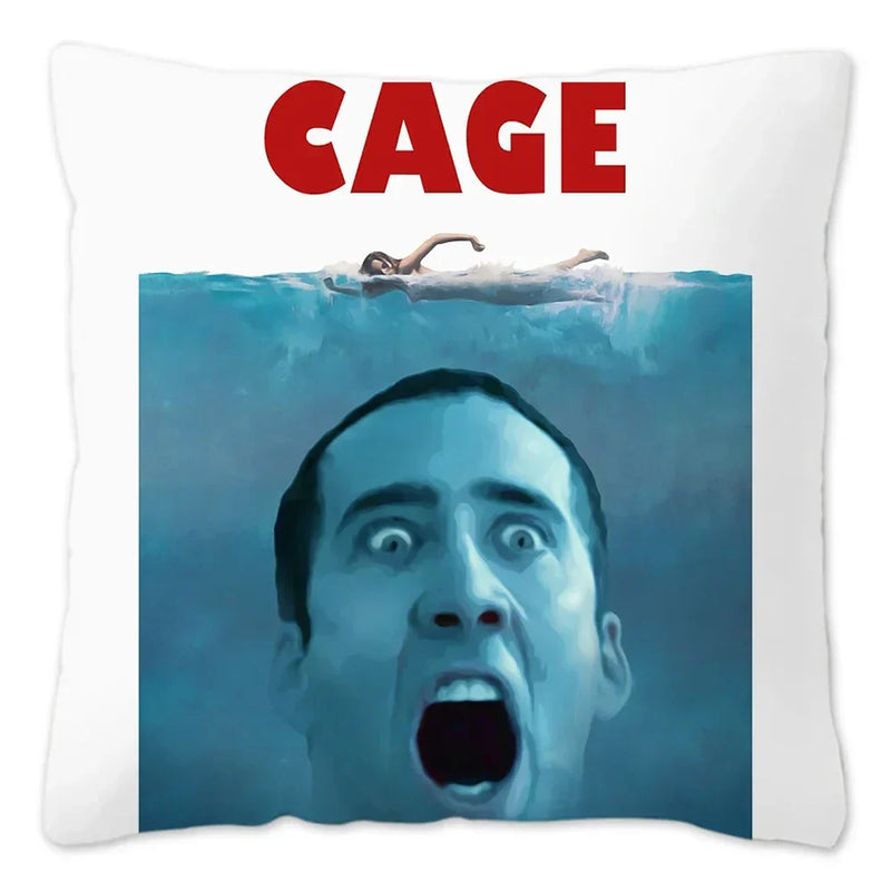 Nicolas Cage Sofa Pillow Cover by Axyaa - Home Decor Actor Cushion Case
