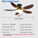 Axyaa Ceiling Fan Light Remote Control Small Living Room Dining Room 110V 220V