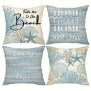 Axyaa Coral Starfish Print Pillowcase for Home Decoration
