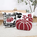 Axyaa Embroidered Pumpkin Fall Pillowcase - Cozy Sofa Cushion Cover