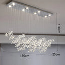 Axyaa Crystal Chandelier: Luxury Living Room & Dining Pendant Light