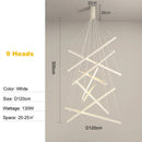 Axyaa Modern LED Stair Ceiling Chandelier: Stylish Indoor Lighting Fixture for Home, Hotel, Bedroom