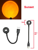 Axyaa Sunset Lamp LED Night Light Projector for Party Bedroom Living Room