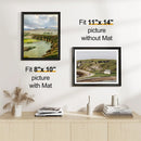 Axyaa Rustic Picture Frames Set of 2 for Wall/Table Display Collage Decor