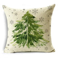 Axyaa Christmas Throw Pillow Covers - Zigzag Reindeer Red Pillowcase