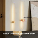 Axyaa 360° Rotatable LED Wall Sconce, Touch Dimmable & Adjustable Brightness