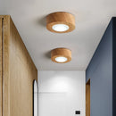 Axyaa Nordic Wooden Ceiling Lamp: Simple LED Lighting for Home Decor