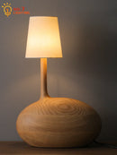 Axyaa Zen Art Solid Wood Table Lamp LED G9 Decor Desk Light Bedroom Living Room