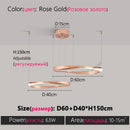 Axyaa Modern Ring Chandelier for Living Room, Bedroom, Study, Restaurant