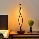 Axyaa Minimalist Nordic Art LED Desk Lamp for Bedroom, Adjustable Creative Atmosphere Lighting