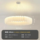 Axyaa Luxury Feather Glass Chandelier in Gold Finish - Elegant and Modern Lighting Solution