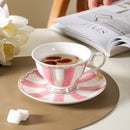 Axyaa Phnom Penh Striped Ceramic Tea Cup Set