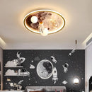 Axyaa Astronaut Moon LED Boy's Room Ceiling Light - Creative Cartoon Theme