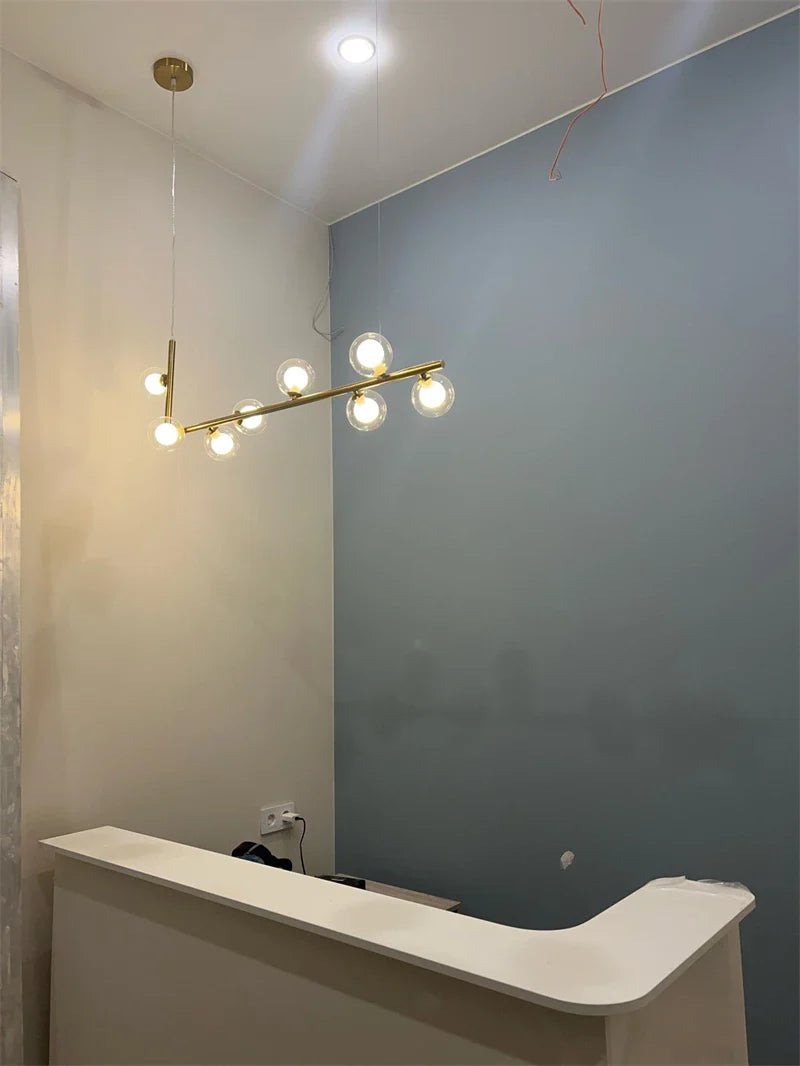 Axyaa Nordic Chandelier: Luxury Magic Bean Pendant Lamps for Modern Dining Room Decor