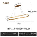 Axyaa Nordic LED Aluminum Chandelier - Sleek Kitchen and Restaurant Lighting