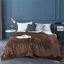 Axyaa Wool Throw Blanket Double Sided Queen Duvet Cover Bedspread, Keep Warm Winter Bed Blankets