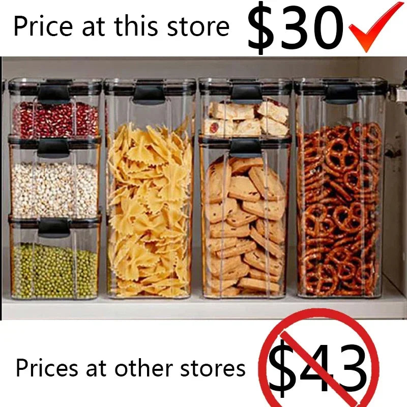 Axya Stackable Storage Containers for Kitchen Noodles Spaghetti Dry Food