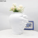 Geometric Spike Ceramic Vase by Axyaa