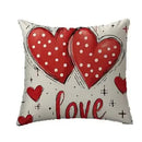Axyaa Heart-patterned Cushion Covers for Sofa, Bedroom, Car - Love-themed Design