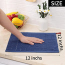 Axyaa Cotton Kitchen Towels Set of 4, Ultra Soft Absorbent Dishcloths