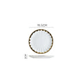 Axyaa Light Luxury Ceramic Dinner Plate for Steaks, Noodles, Fruits, and Dim Sum