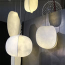 Axyaa Nordic Silk Pendant Lights Wabi Sabi Chandelier