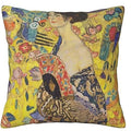 Axyaa Yellow Linen Autumn Pillowcase Cushion Cover - 45x45 Square Decorative Sofa Bed