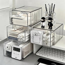 Acrylic Makeup Organizer Box by Axyaa: Multi-layer Clear Desk Storage for Cosmetics & Sundries