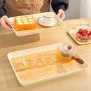 Axyaa Large Capacity Plastic Storage Tray for Food Serving, Tea, Dessert, Fruit Organizer