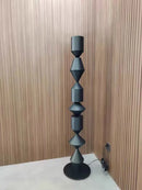Axyaa Modern Wood LED Floor Lamp, White/Black, for Living Room, Bedroom, Study.
