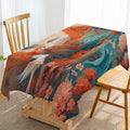 Axyaa Mountain Birds Waterproof Polyester Tablecloth