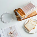 Axyaa Clear Bread Box: Rectangular Container with Lid for Freshness