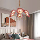 Axyaa Lotus Glass LED Chandelier: Modern Nordic Minimalist Design for Luxurious Home Lighting