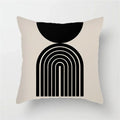 Axyaa Geometric Pattern Blue & White Cushion Cover for Home, Car, Sofa & Living Room