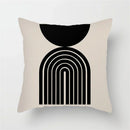 Axyaa Geometric Pattern Blue & White Cushion Cover for Home, Car, Sofa & Living Room