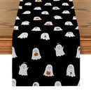 Axyaa Halloween Pumpkin Table Runner Farmhouse Kitchen Dining Decor