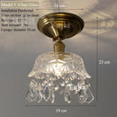 Nordic Glass/Ceramic Ceiling Light by Axyaa - Vintage E27 Fixture for Hallway