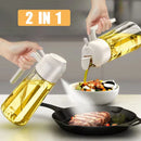 Axyaa Glass Spray Oil Sprayer Bottle for Cooking BBQ Kitchen Tools