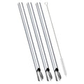 Axyaa Stainless Steel Pearl Milk Tea Straws Set with Brush Cocktail Bar Accessories