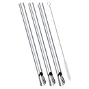 Axyaa Stainless Steel Pearl Milk Tea Straws Set with Brush Cocktail Bar Accessories
