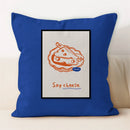 Axyaa Line Art Coffee Cushion Cover for Home & Car Decor