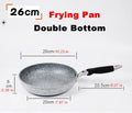 Axyaa Ceramic Non-Stick Wok Frying Pan for Induction Cooker and Gas Stove