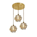 Axyaa Copper Petal LED Chandelier: Nordic Minimalist Art Decor Ceiling Lamp