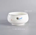 Axyaa Ceramic Large Soup Rice Salad Noodle Vegetable Bowl Hotel Household Tableware