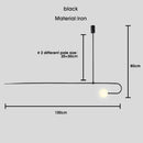 Axyaa Nordic Geometric Chandelier - Minimalist Creative Living Room Bedside Light